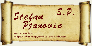 Stefan Pjanović vizit kartica